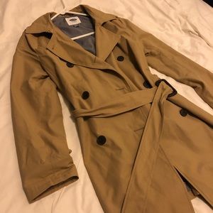 Old Navy tan trench coat